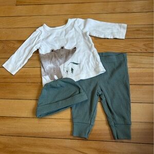 Carter's Bear Graphic Long Sleeve Top with Ribbed Pants